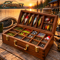 Wooden Tackle Box with Dividers — view 1
