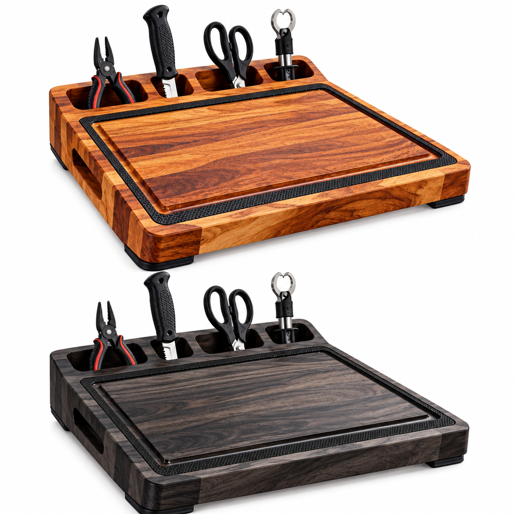 Fish Cleaning Board with Tool Slots — view 3