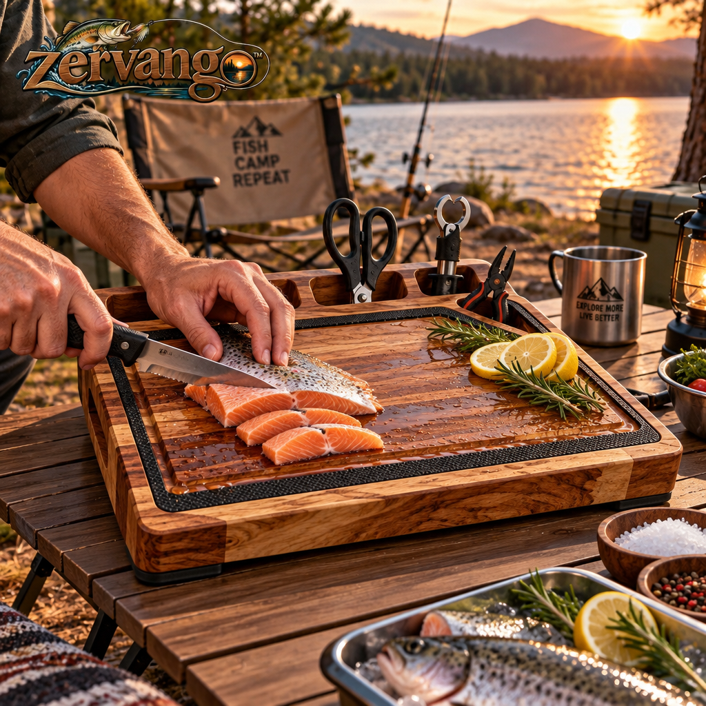 Fish Cleaning Board with Tool Slots — view 5