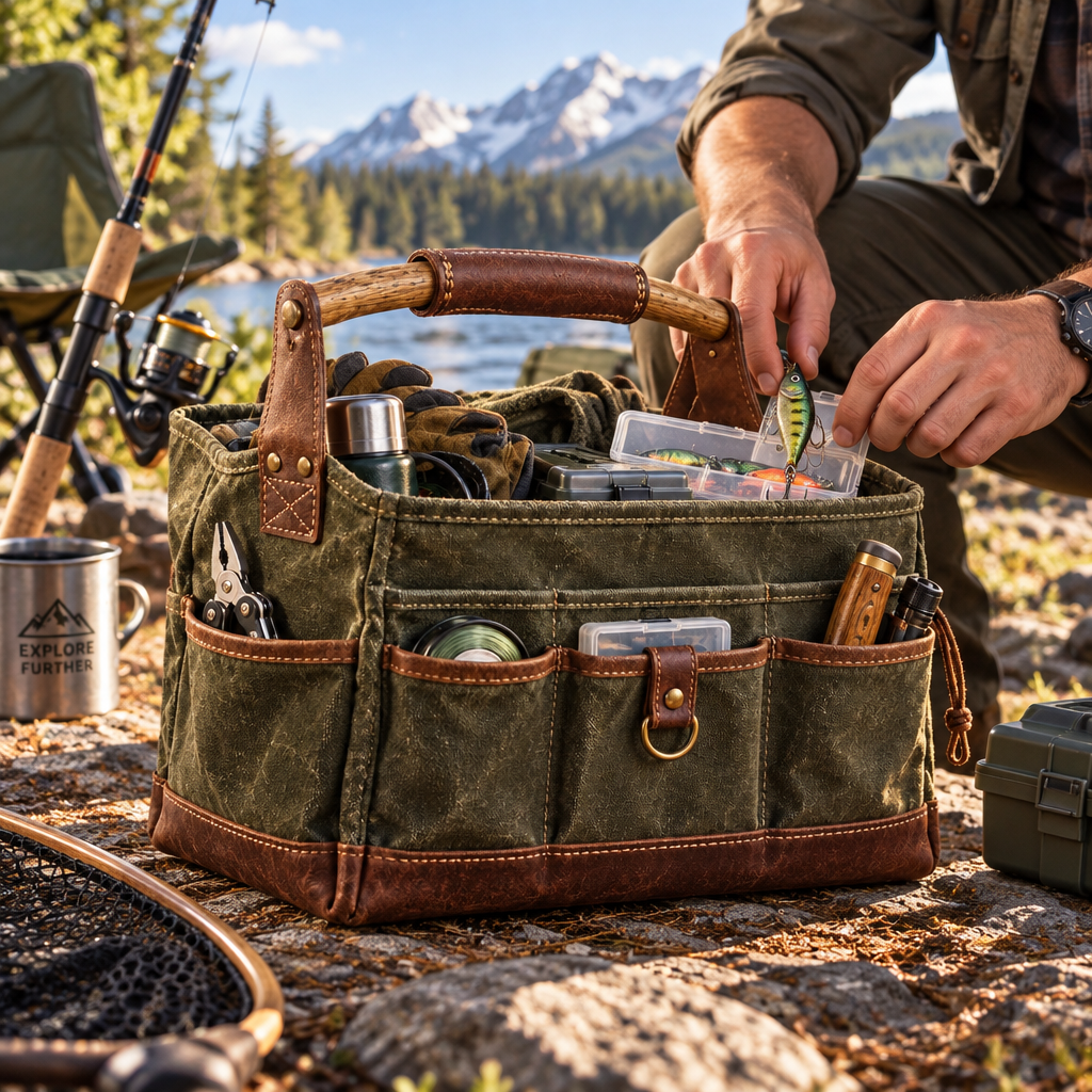 Fishing Cabin Utility Tote — view 3